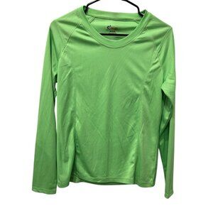 World Wide Sportsman Ladies Green Long Sleeve Shirt Size Medium